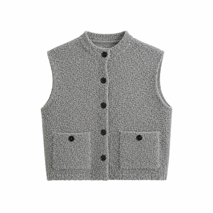 Textured Knit Vest