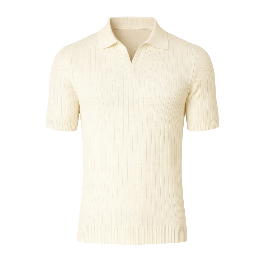 Slim Fit Knitted Polo Shirt