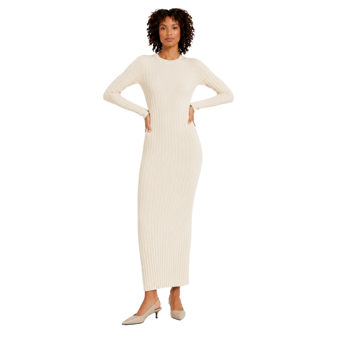 Ribbed Knit Maxi Dress
