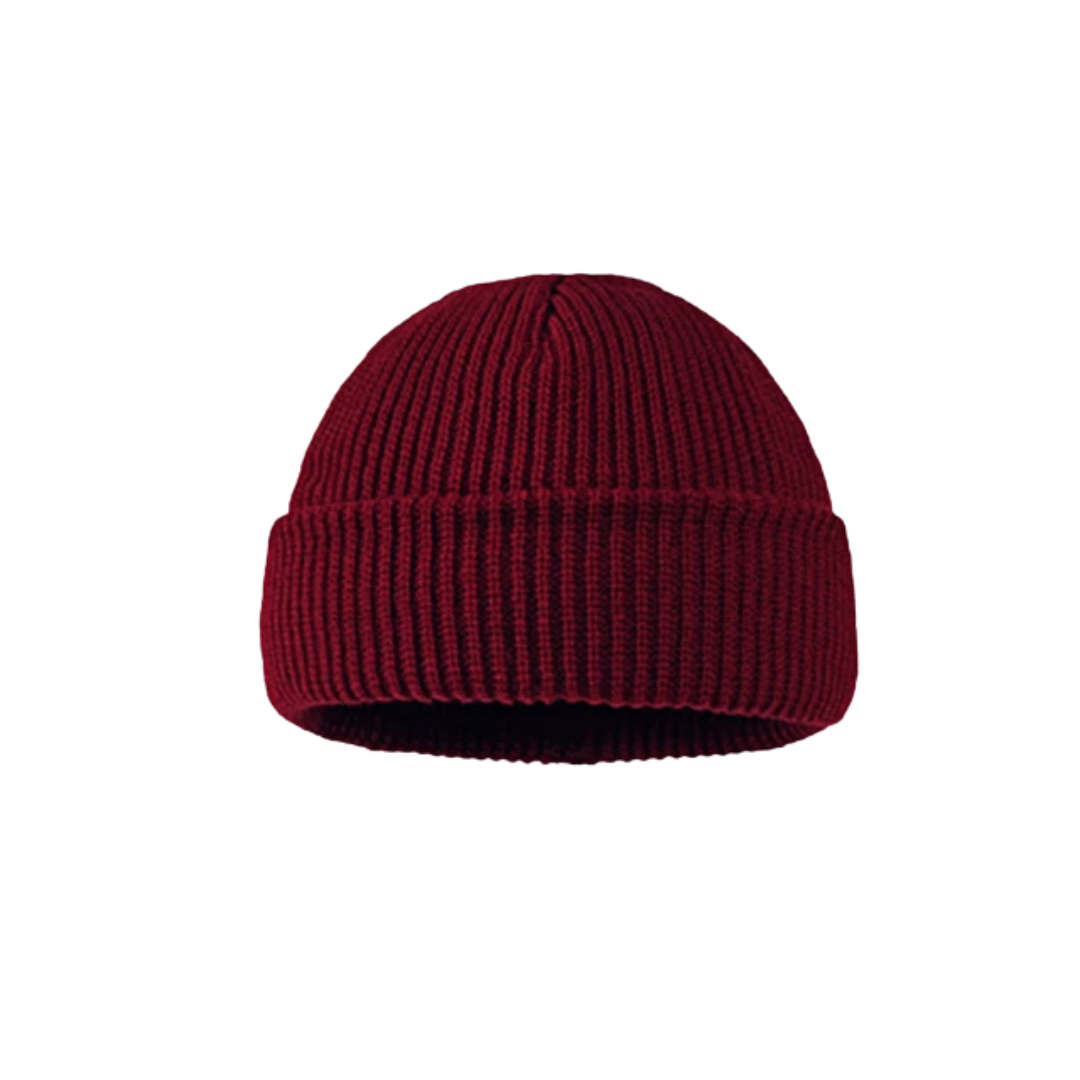 Unisex Solid Knitted Brimless Hat
