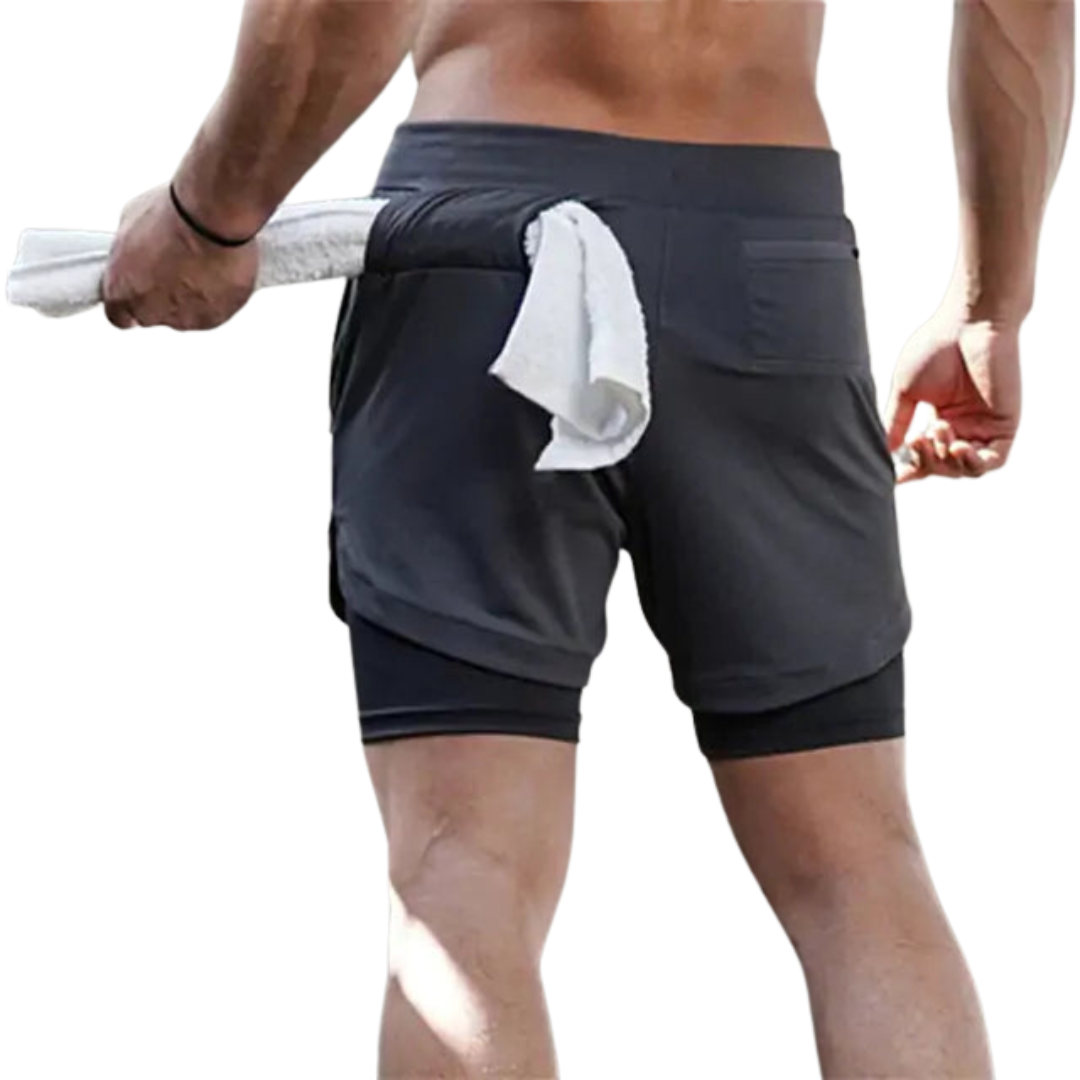 Sport Shorts for Men: Two-in-one