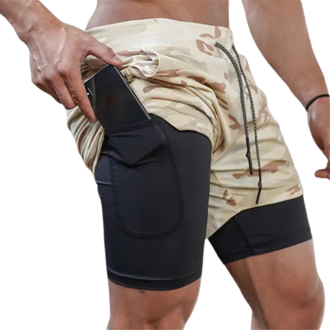 Sport Shorts for Men: Two-in-one