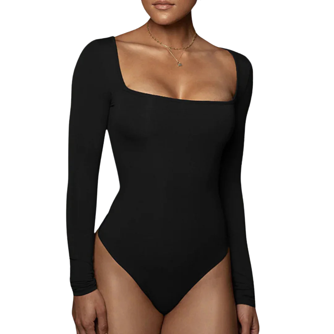 Long Sleeve Velvet Bodysuit