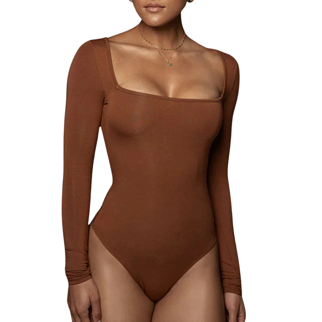 Long Sleeve Velvet Bodysuit