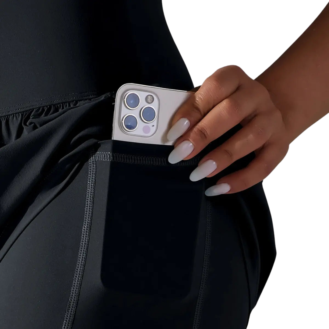 Women Gym Sport Running Shorts: Two-in-one