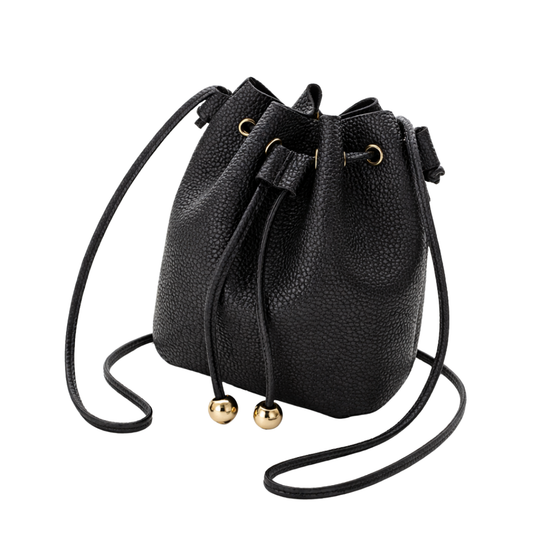 Structured Bucket Bag Black
