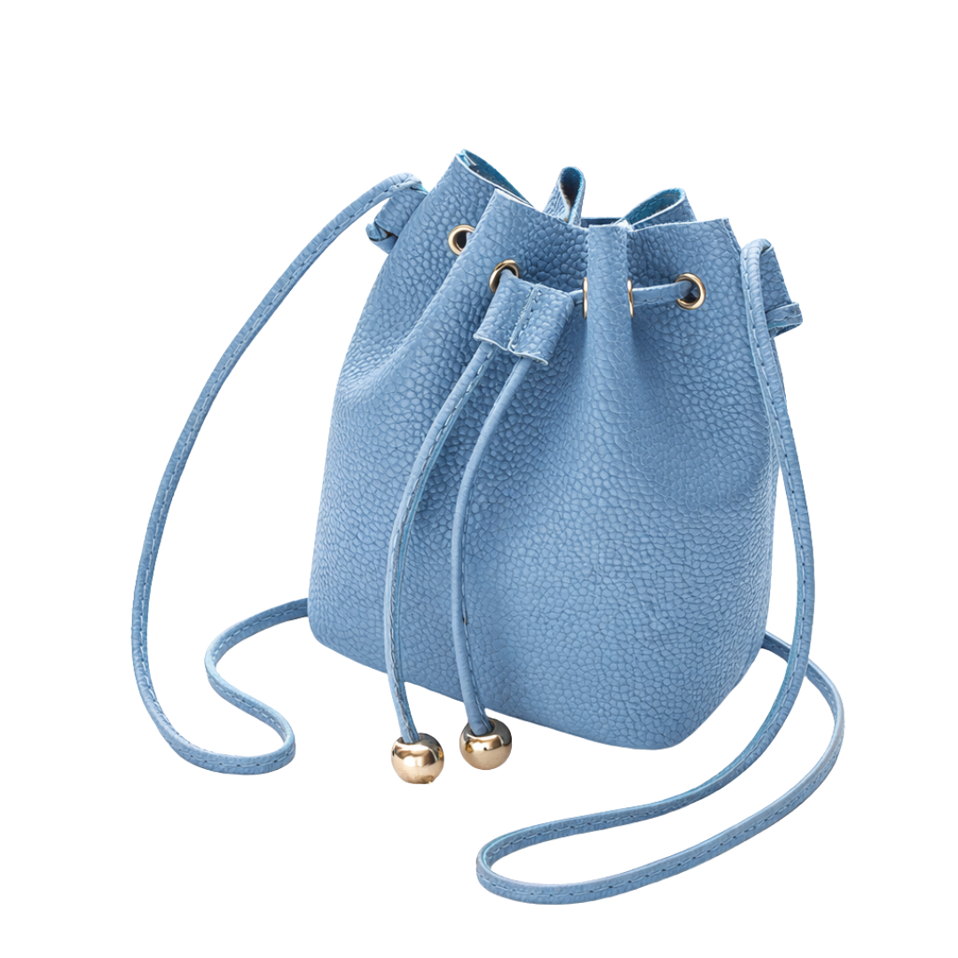 Structured Bucket Bag Blue