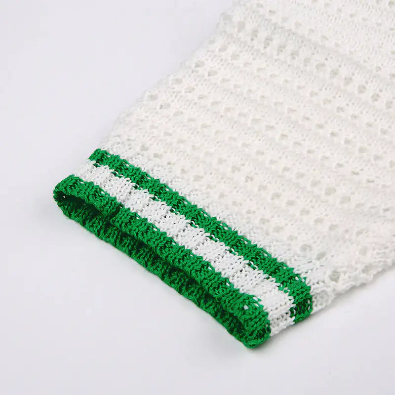 Crochet Knit Mini Dress