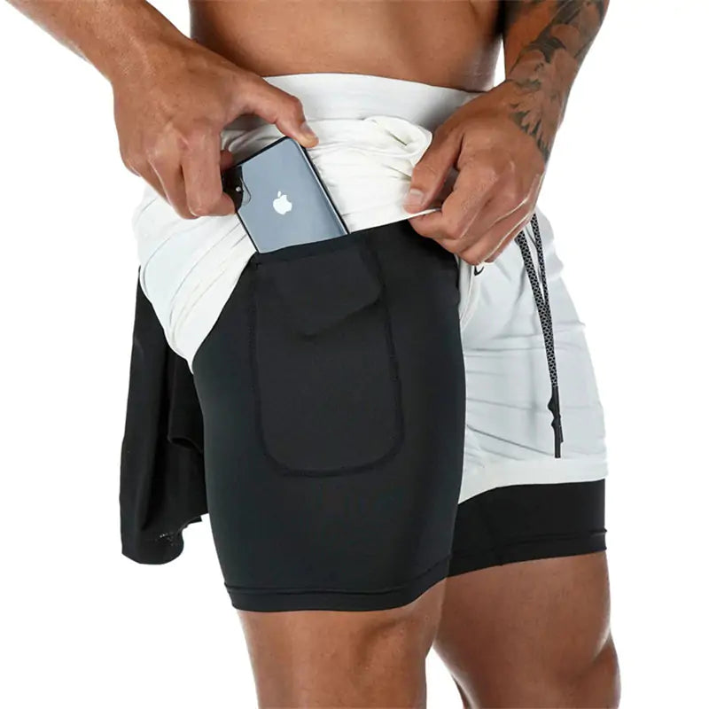 Sport Shorts for Men: Two-in-one