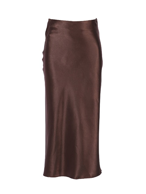 Silk Long Skirt