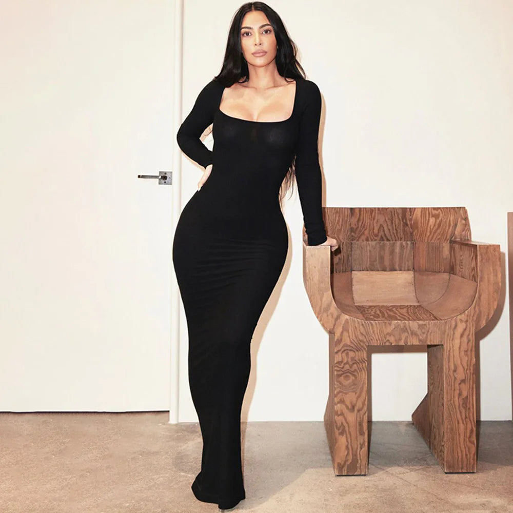 Long Sleeve Slim Dress